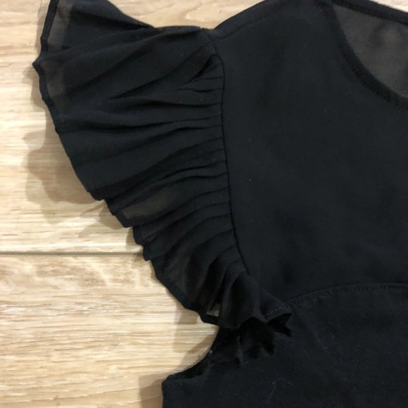 SOLD-Used Express black blouse shirt-small - Picture 2 of 6